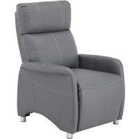 Tv-fotel Spirit - fehér/szürke, Modern, textil/fa (78/113,5/90cm) - Luca Bessoni