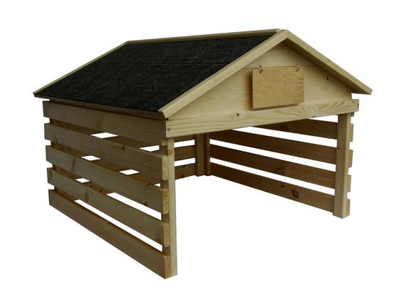 Kleingarage Mähroboter mit Satteldach Natur 78x84x60cm - Creme/Schwarz, MODERN, Holz (78/84/60cm) Kleingarage Mähroboter mit Satteldach Natur 78x84x60cm - Creme/Schwarz, MODERN, Holz (78/84/60cm)