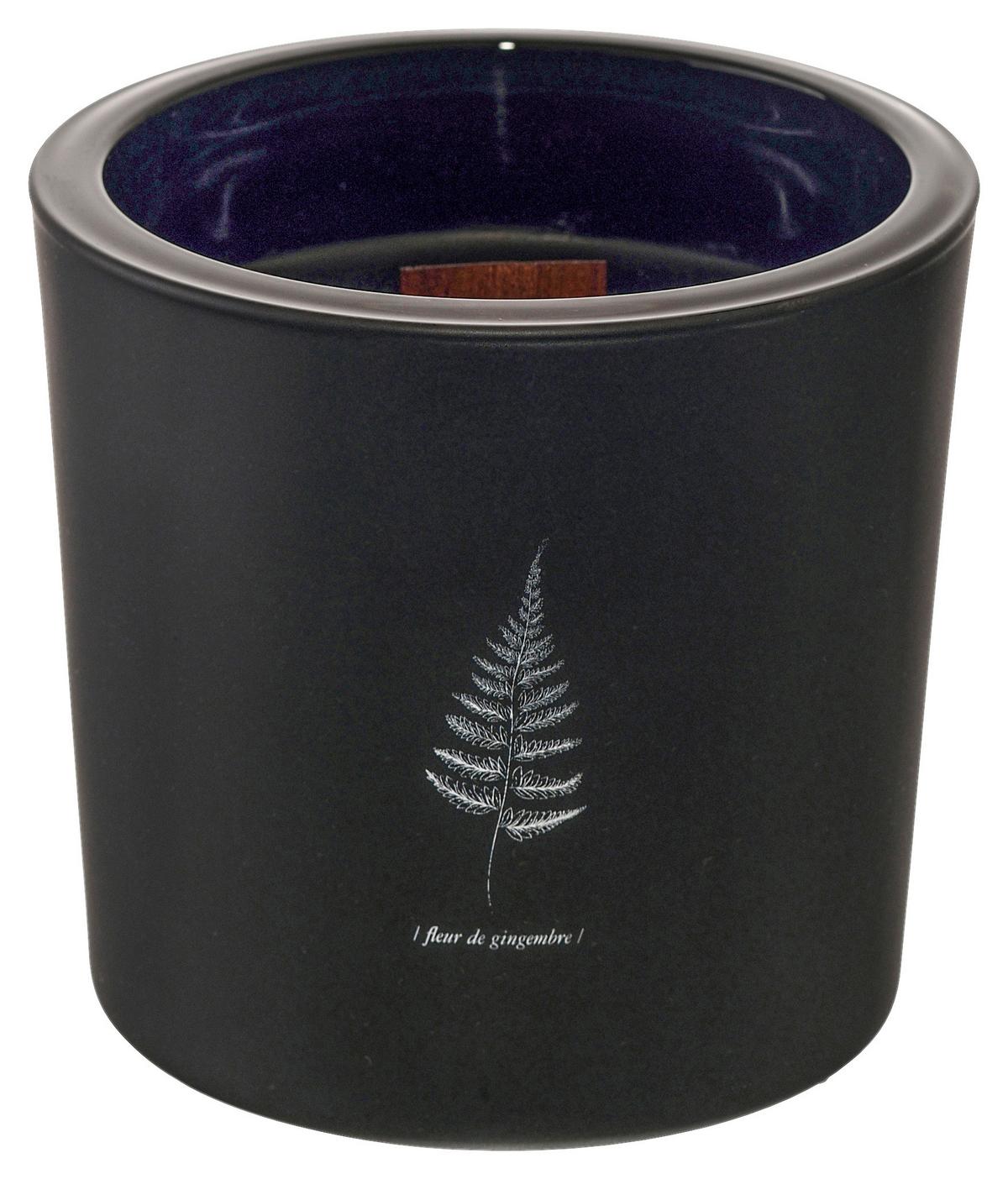 Svíčka ve skle Candle, ca 64 h. - černá, parafín/sklo (12/12cm) - Mömax