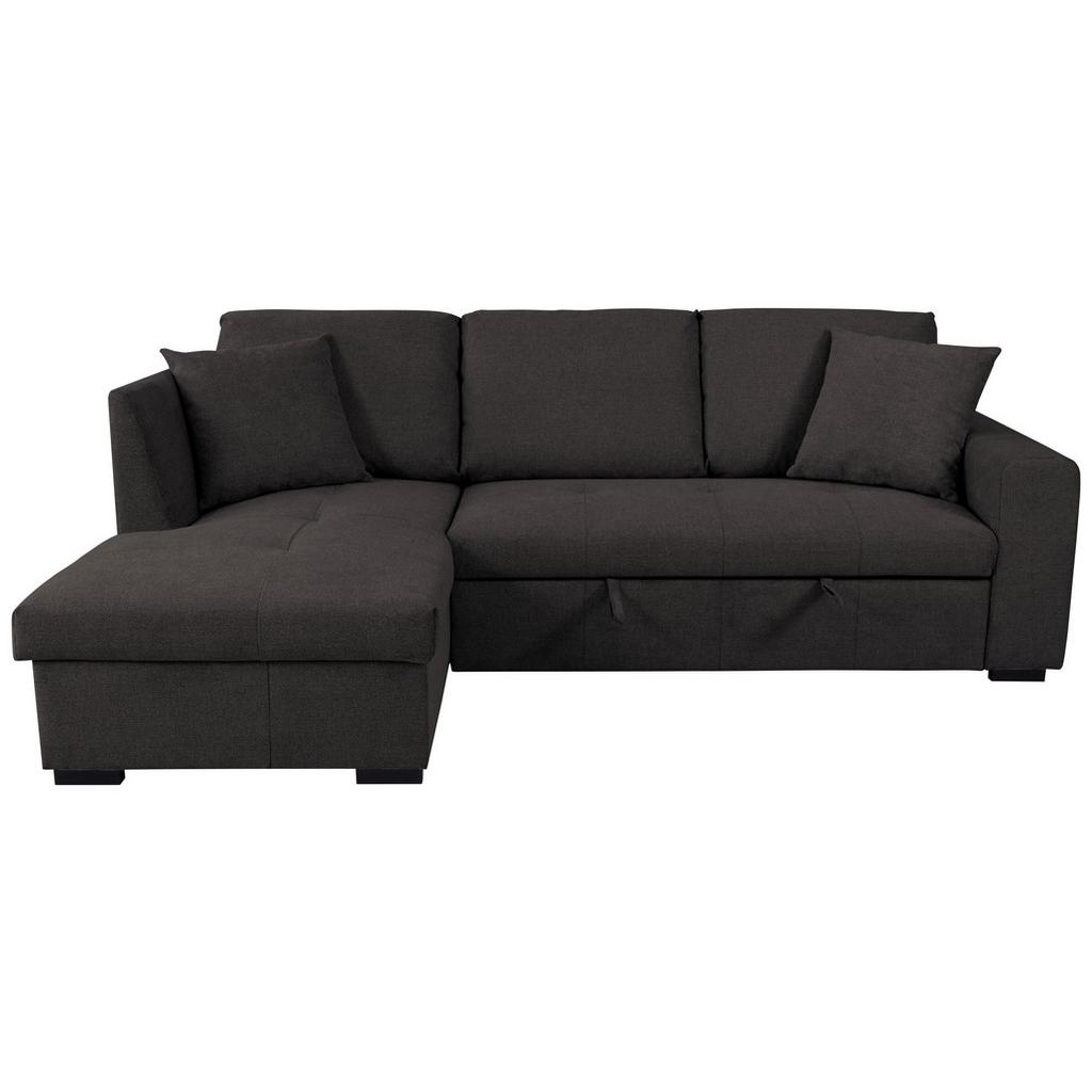 Ecksofa Lukas Dunkelbraun S: 158x239 cm