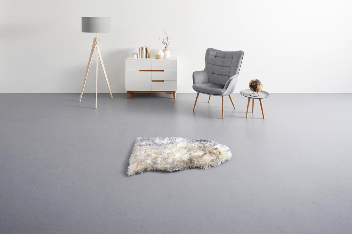 OVČÍ KOŽEŠINA Lea, 60/90cm, šedá - šedá, Romantický / Rustikální, textil (60/90cm) - Modern Living