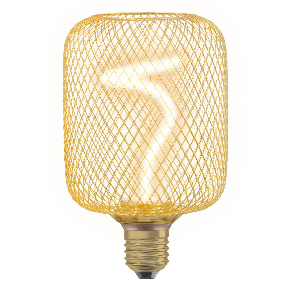 Led-filament-leuchtmittel E27, 1800k - Goldfarben, KONVENTIONELL, Metall (10/16,2cm) - Osram