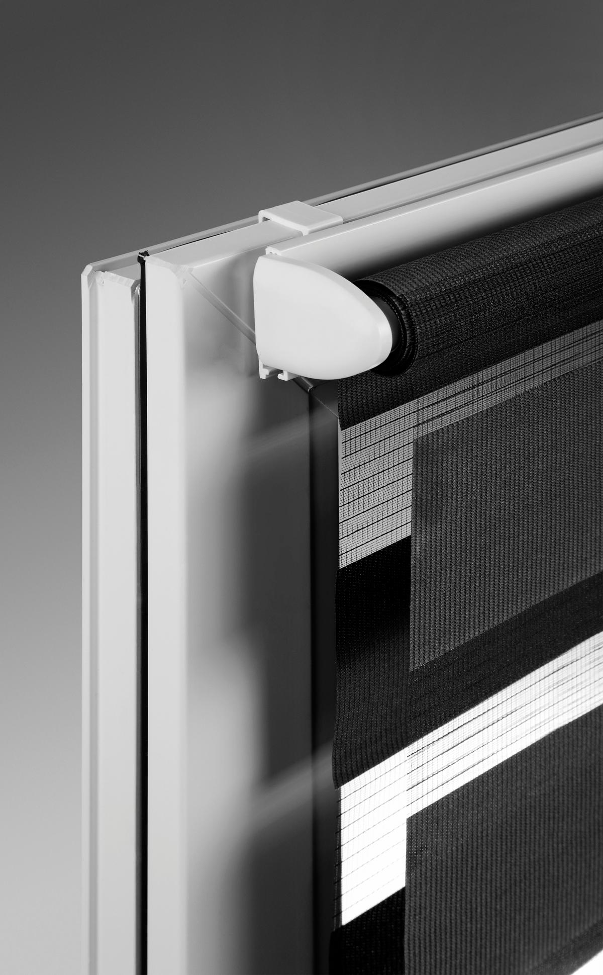 Doppelrollo Just Anthrazit B: 140 Cm - Anthrazit, Basics, Textil (140/160cm)