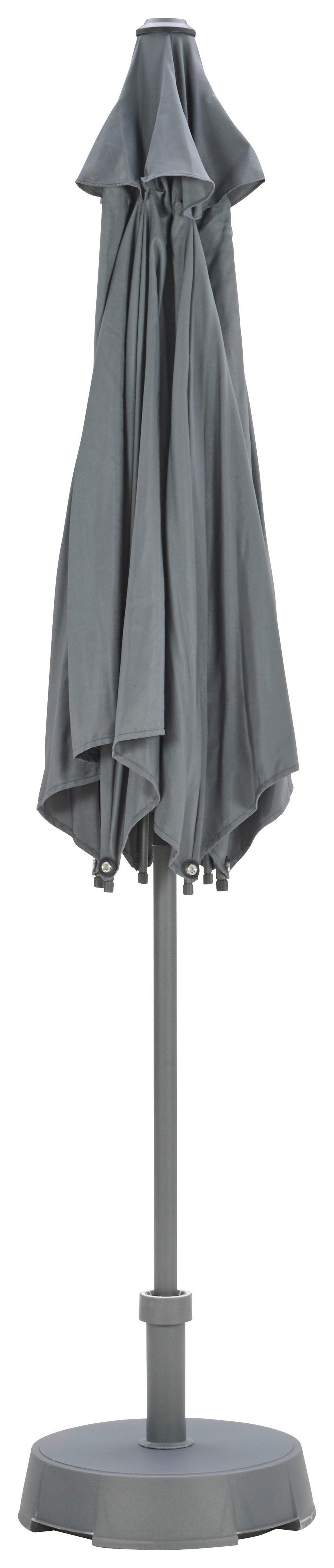 Sonnenschirm Sun BxHxT: 270x270x220 cm Anthrazit - Anthrazit, MODERN, Textil/Metall (270/270/220cm) - Beldano