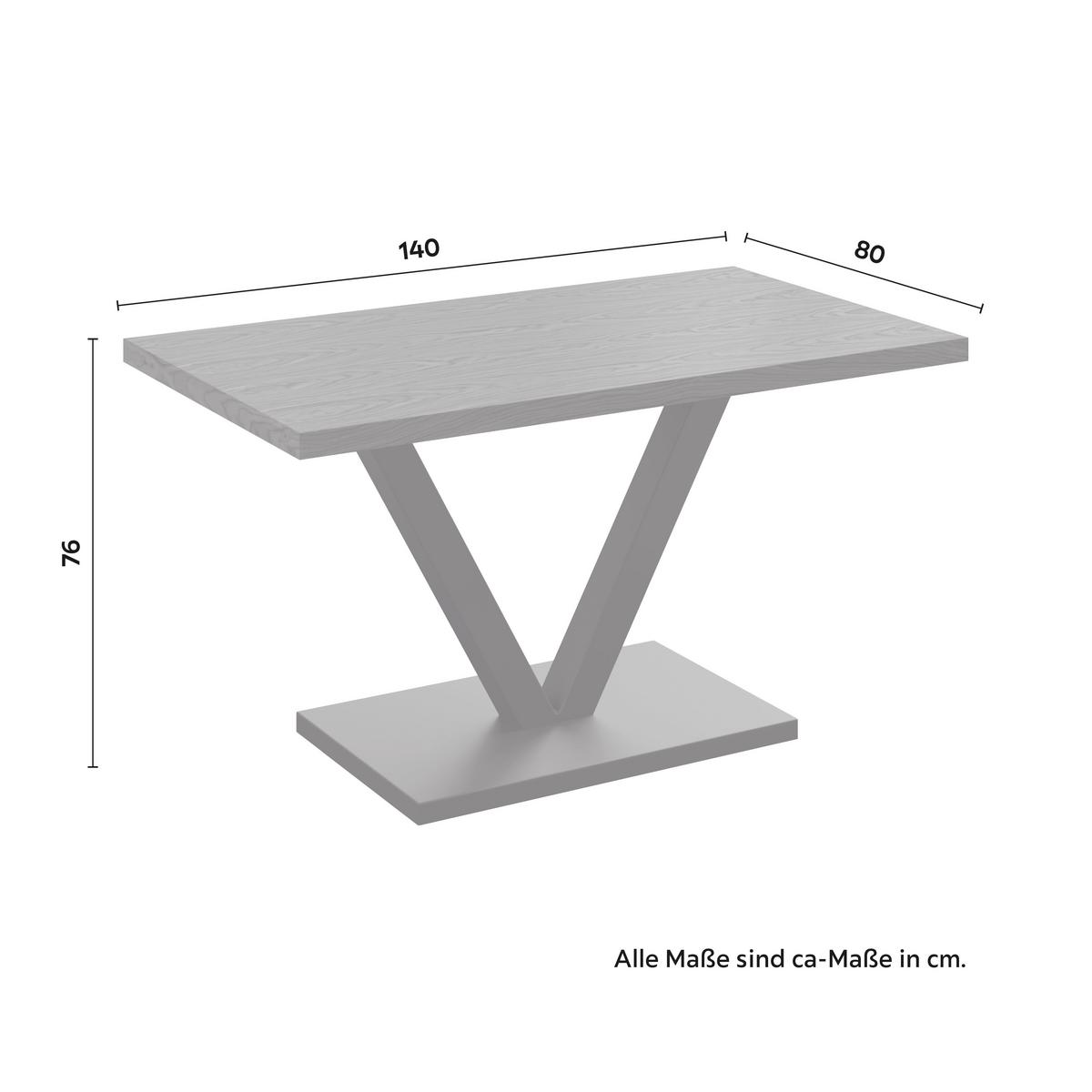 Jedálenský stôl Loca, 140 - čierna/farba vlašského orecha, Modern, kov/drevo (140/76/80cm) - Bessagi Home