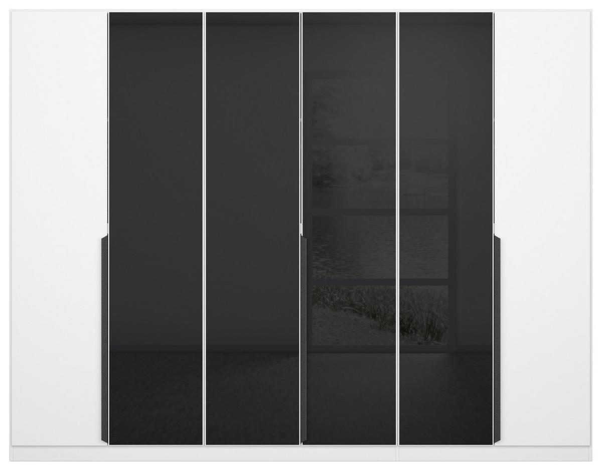 Drehtürenschrank Artemis 271 Cm Anthrazit/weiß - Anthrazit/Weiß, MODERN, Glas/Holzwerkstoff (271/210/54cm) - Rauch Möbel