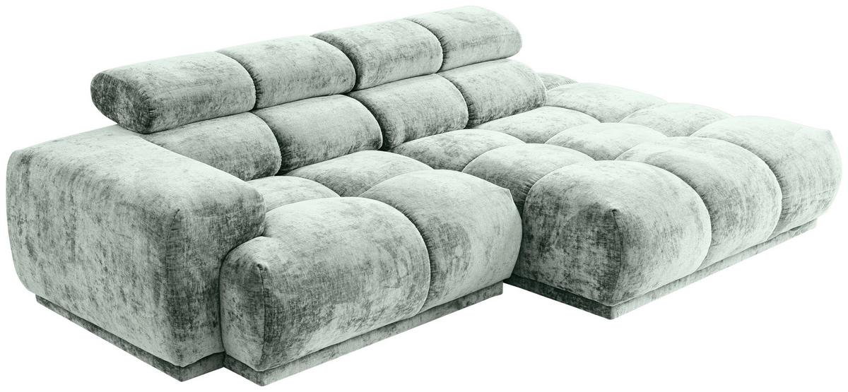 Ecksofa Chani Hellblau, Schenkel: 239x150 cm - Hellblau, MODERN, Textil (239/150cm) - MID.YOU