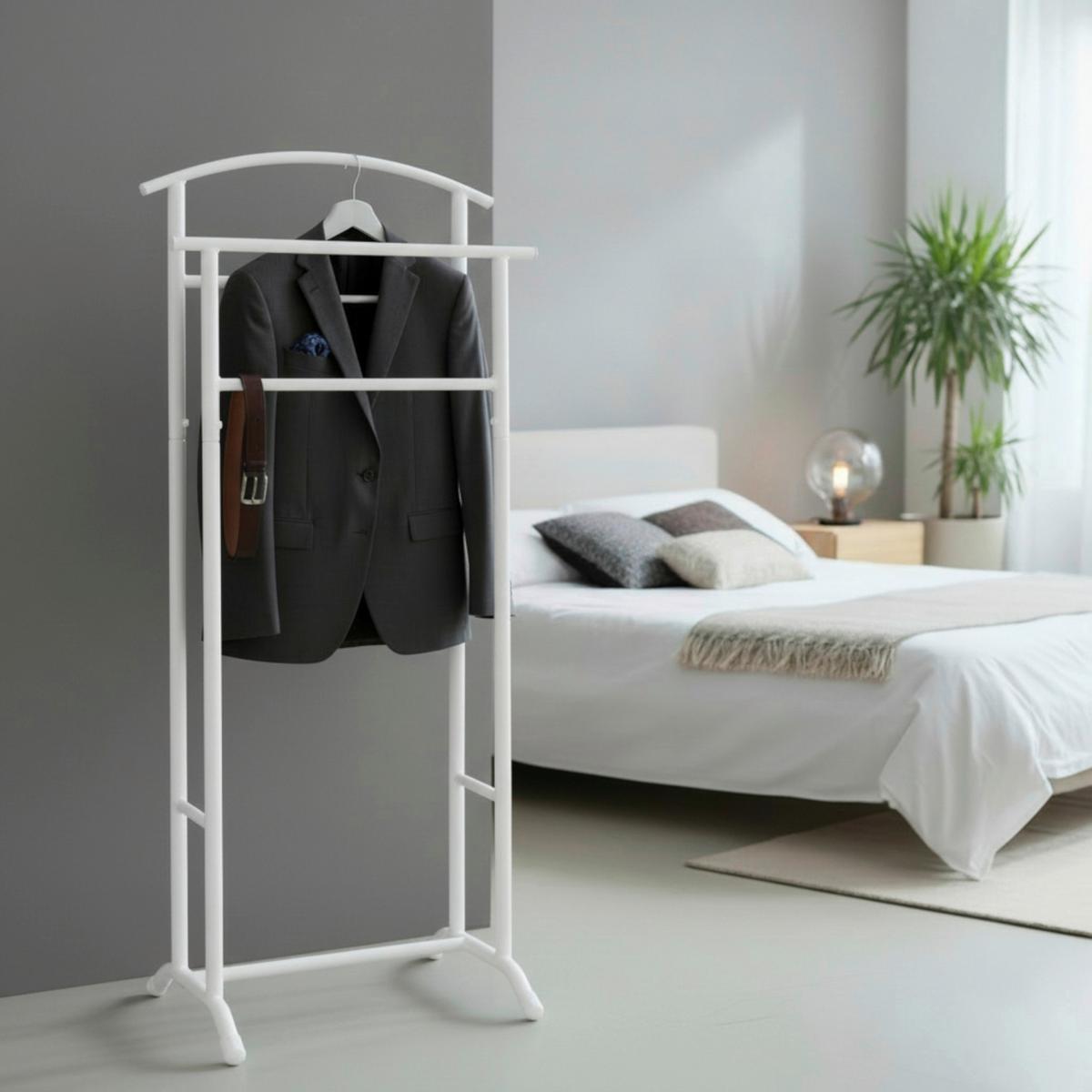 NĚMÝ SLUHA BJÖRN - bílá, Basics, kov (46/107/36cm)