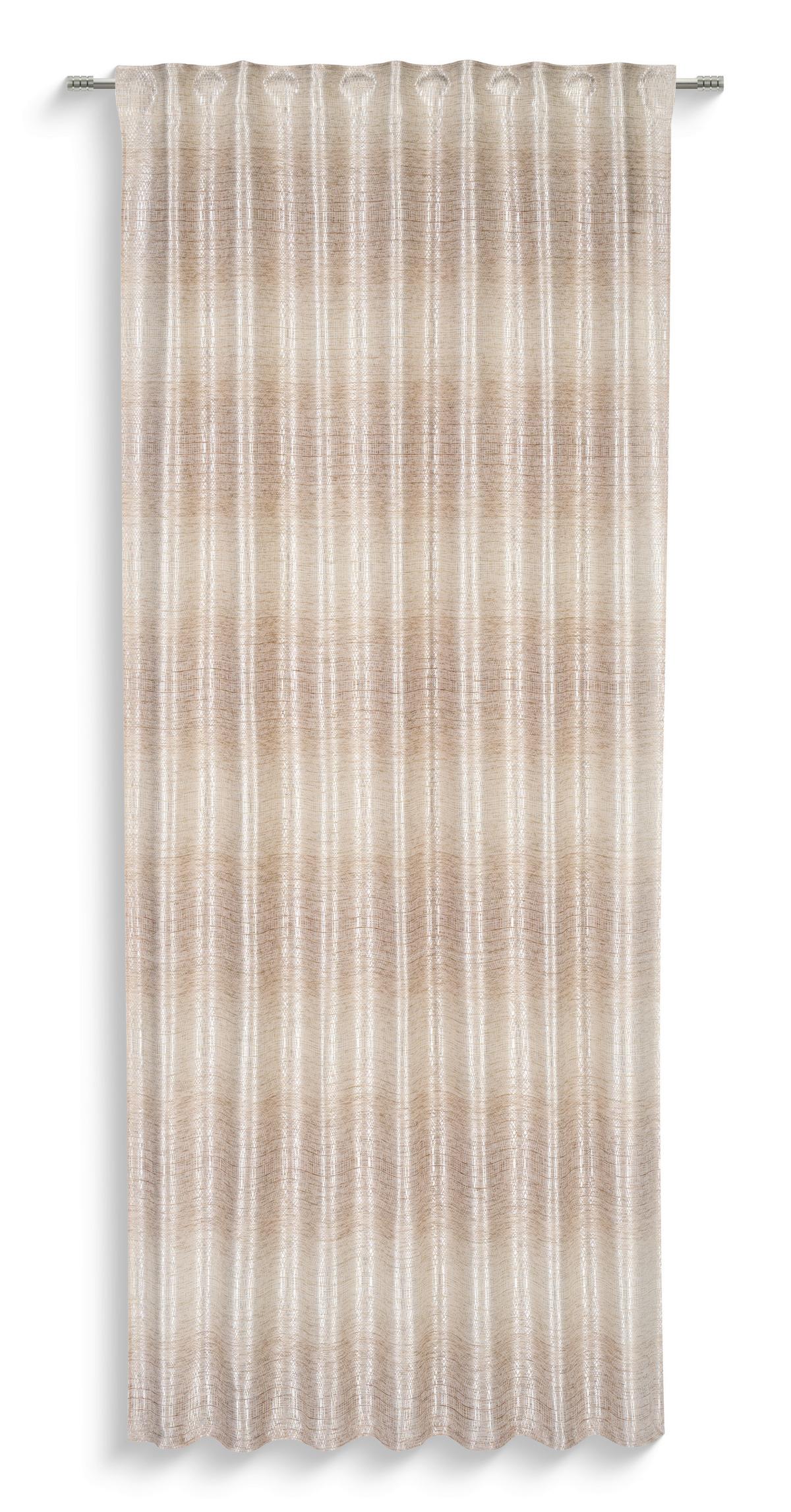 Fertigvorhang Fanny II - Beige, MODERN, Textil (140/245cm) - Luca Bessoni