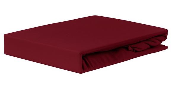 Spannleintuch Jardena Bordeaux 100x200 cm Baumwolle - Bordeaux, KONVENTIONELL, Textil (90-100/200cm) - James Wood