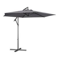 Sonnenschirm Carmen - Dunkelgrau, Trend, Textil/Metall (292cm) - Beldano