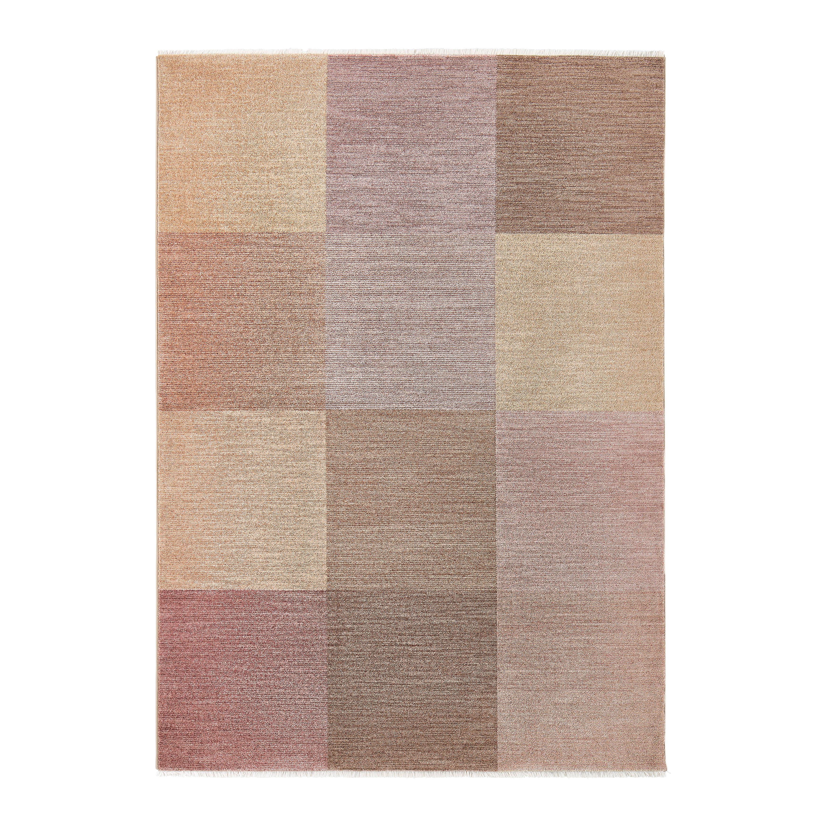 TKANÝ KOBEREC URBAN SQUARE ROSE - růžová/vícebarevná, Konvenční, textil (80/150cm) - Mömax