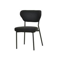 Gartensesselset 2er 2X DUKO STAPELSTUHL MIT BEZUG - Schwarz, Basics, Kunststoff/Textil (52/82/54cm) - Gardenson