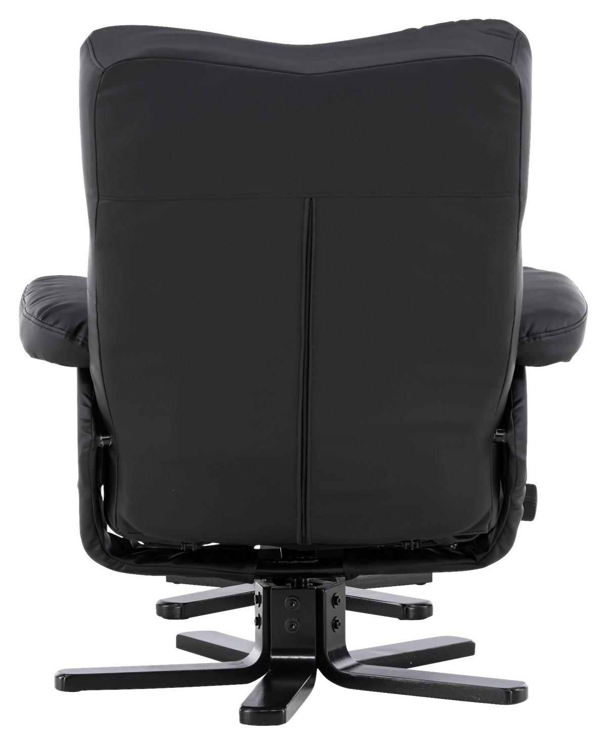 Relaxsesselset Sven - Schwarz, Design, Textil/Metall (78/101/90cm) - Livetastic
