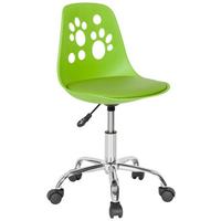 Jugenddrehstuhl Fancy I Grün Tiermuster - Grün, MODERN, Kunststoff/Textil (40/72-82/44cm) - MID.YOU