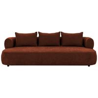 Bigsofa Ferro Rostfarben B: 240 Cm - Rostfarben/Schwarz, Design, Textil (240/76/122cm) - Livetastic