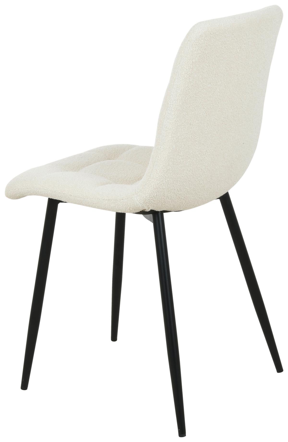 Stuhl Tarent - Schwarz/Weiß, MODERN, Holz/Textil (45/88/55cm) - MID.YOU