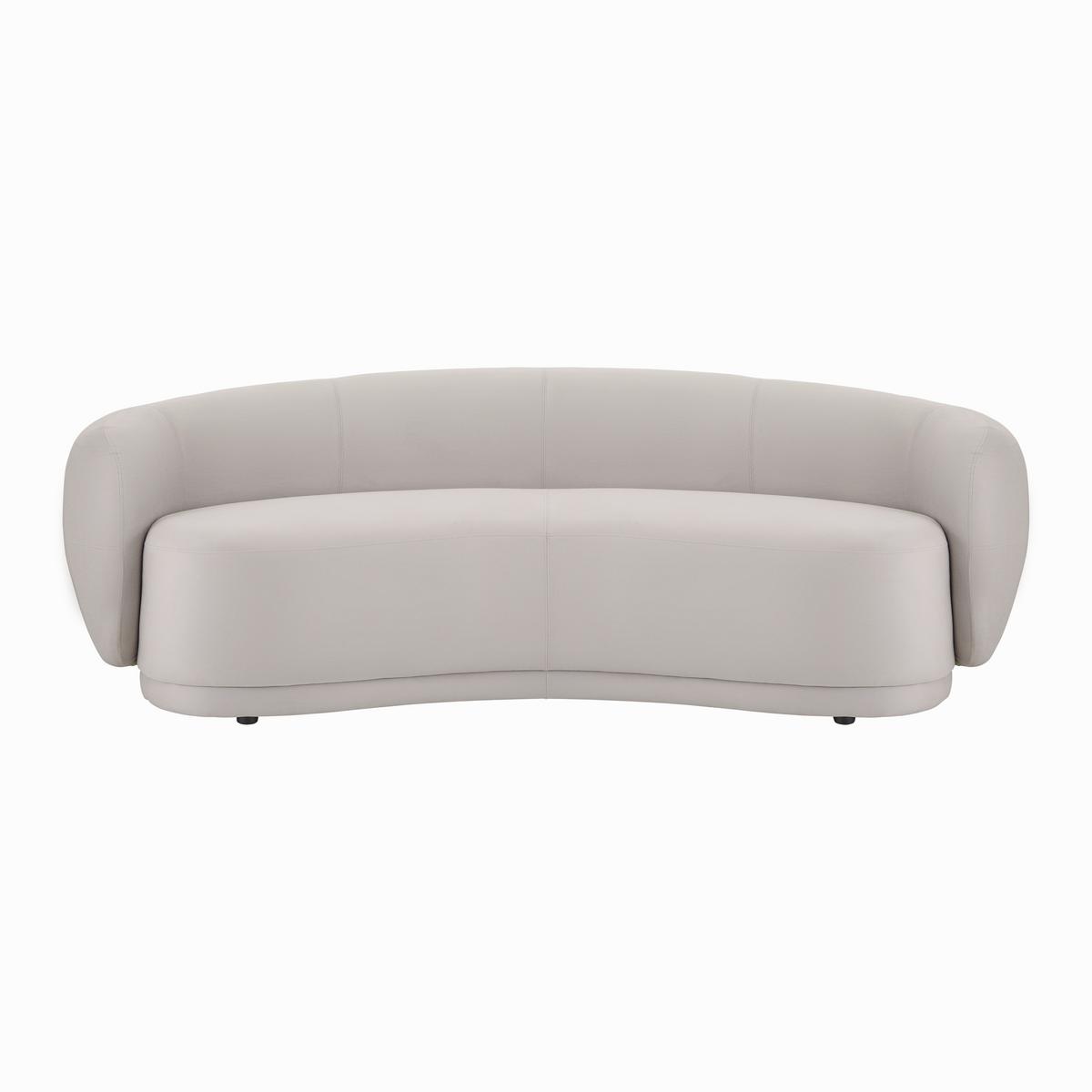 Pohovka DAMARIS sv. šedá - černá/světle šedá, Moderní, dřevo/textil (230/75/100cm) - Bessagi Home