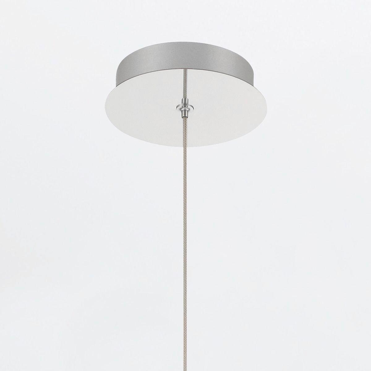 Led Függeszték Qn-Palmas-1mp-Pn - nikkelszínű, Konventionell, üveg/fém (15,2/32cm) - Elstead Lighting