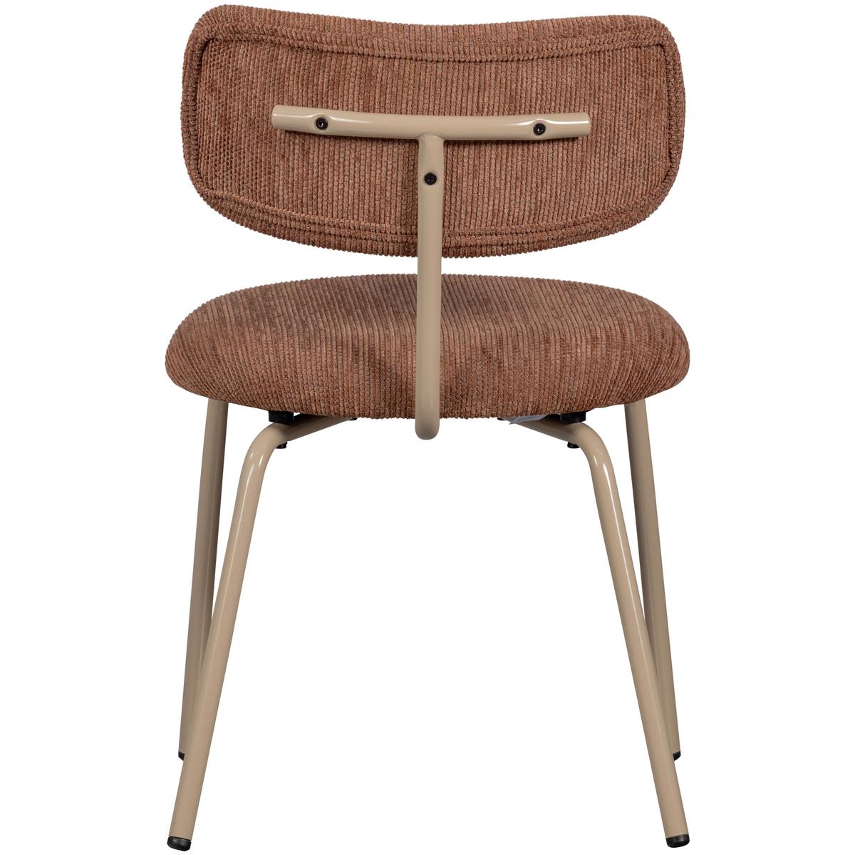Stuhl-Set Travis Braun/Beige B: 48cm - Beige/Braun, MODERN, Textil/Metall (48/75/53cm) - Livetastic