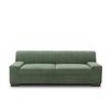 3-sitzer-sofa Norma Grün Mikrofaser - Wengefarben/Grün, Design, Textil (212/74/85cm) - MID.YOU