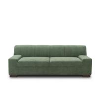 3-sitzer-sofa Norma Grün Mikrofaser - Wengefarben/Grün, Design, Textil (212/74/85cm) - MID.YOU