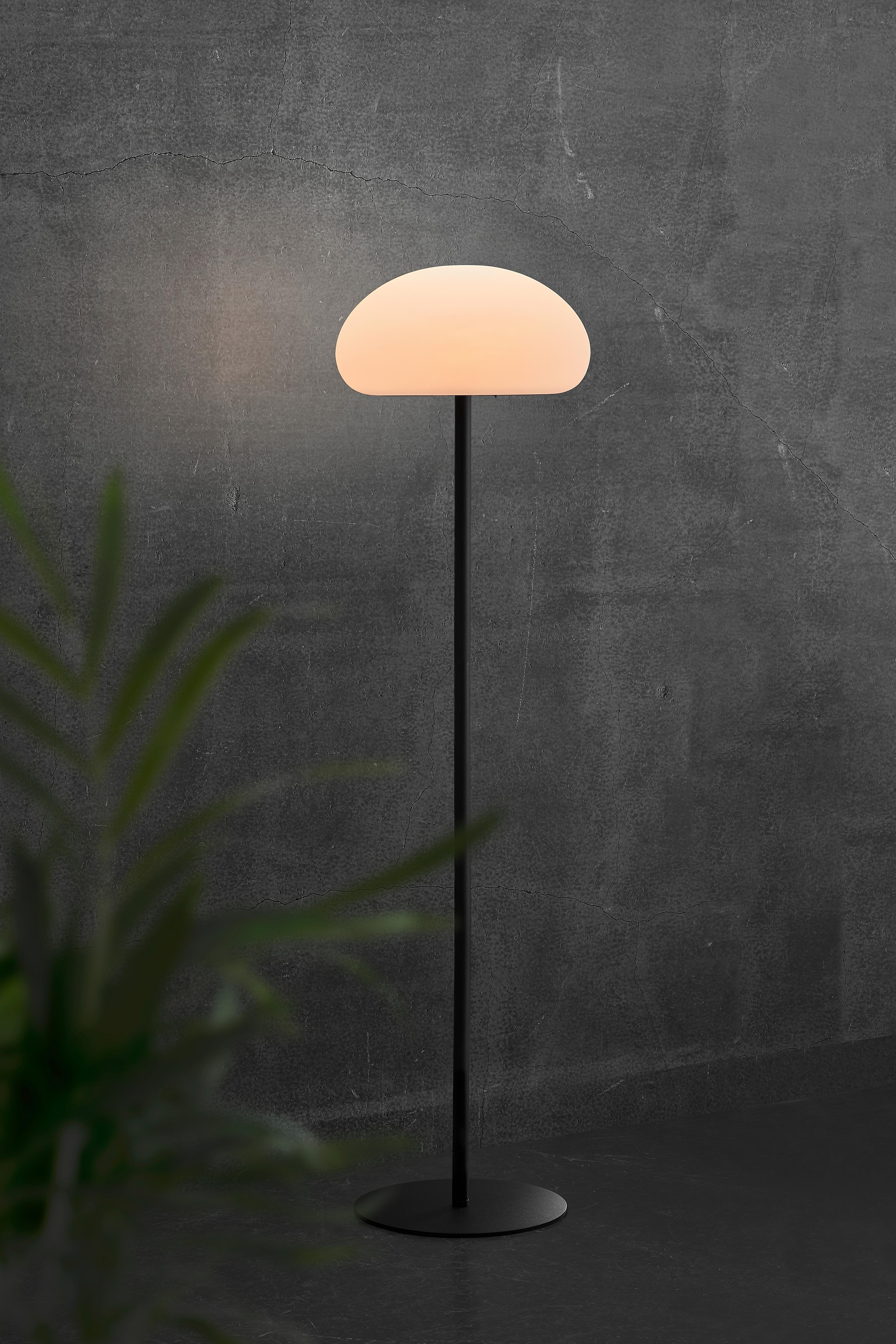 LED-Stehleuchte Sponge Weiß Schwarz D: 34 cm - Schwarz/Weiß, Design, Kunststoff/Metall (34/126cm) - Nordlux