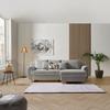 Ecksofa mit Schlaffunktion Alex Hellgrau - Hellgrau/Naturfarben, MODERN, Textil (246/88cm)