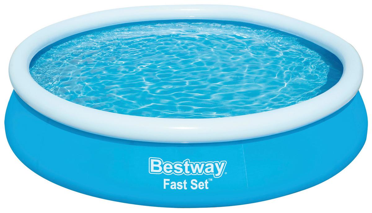 Pool-Set mit Pumpe Wasserkapazität ca. 5377 L - Blau, Basics, Kunststoff (366/76cm) - Bestway