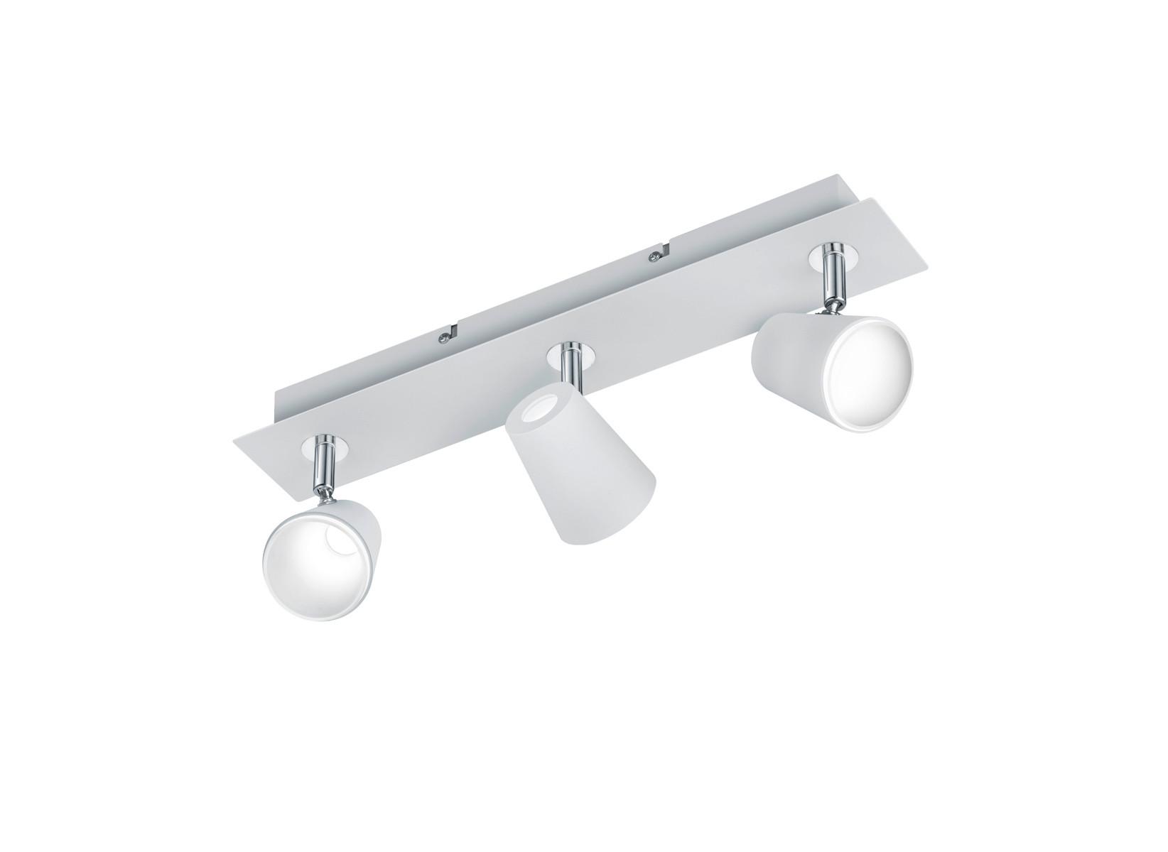 LED-Strahler 873110331 Narcos - Chromfarben/Weiß, Design, Metall (16/45/7,5cm) - Trio Leuchten
