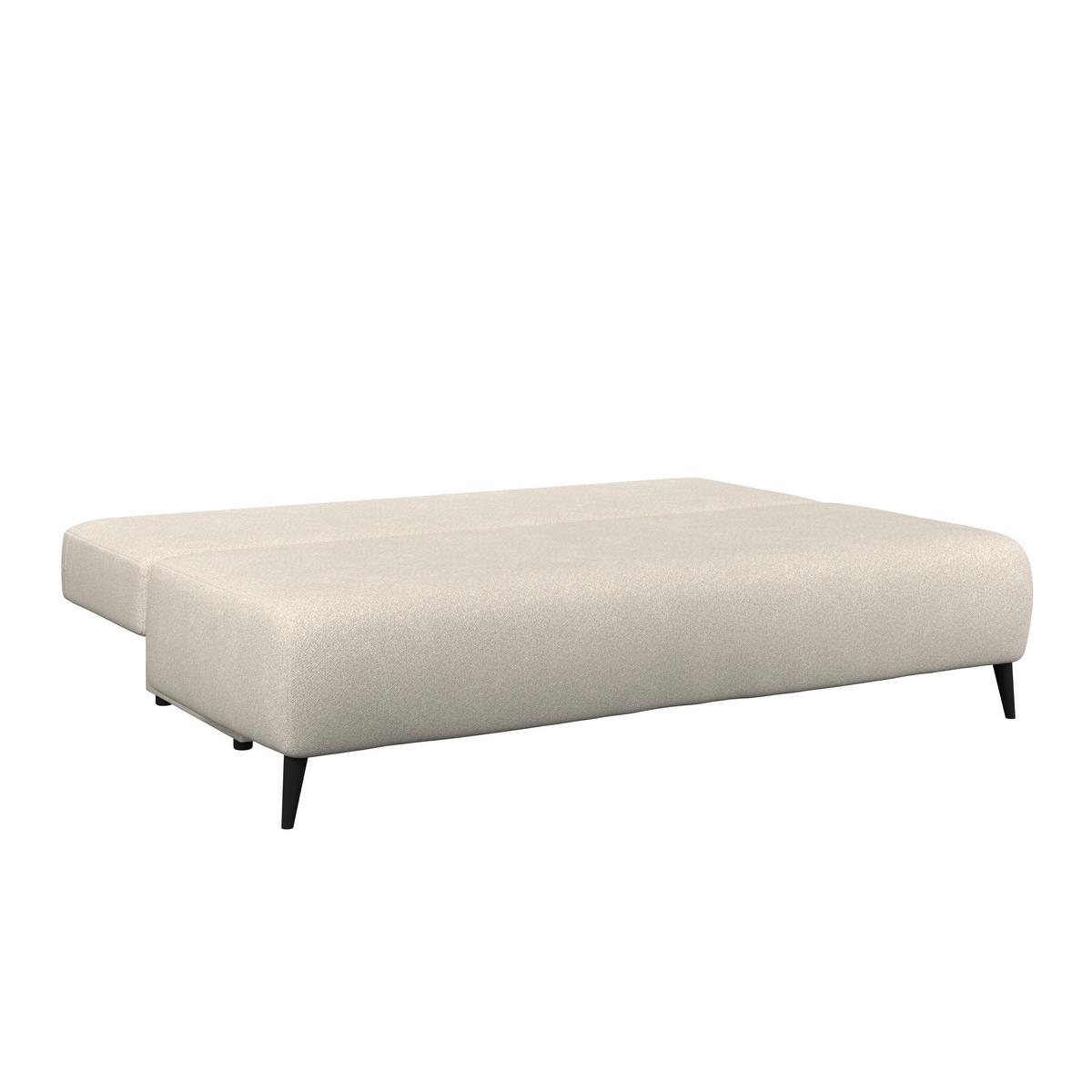 3-sitzer-sofa Mit Schlaffunktion Time Beige - Beige, Trend, Holz/Kunststoff (200/88/100cm)