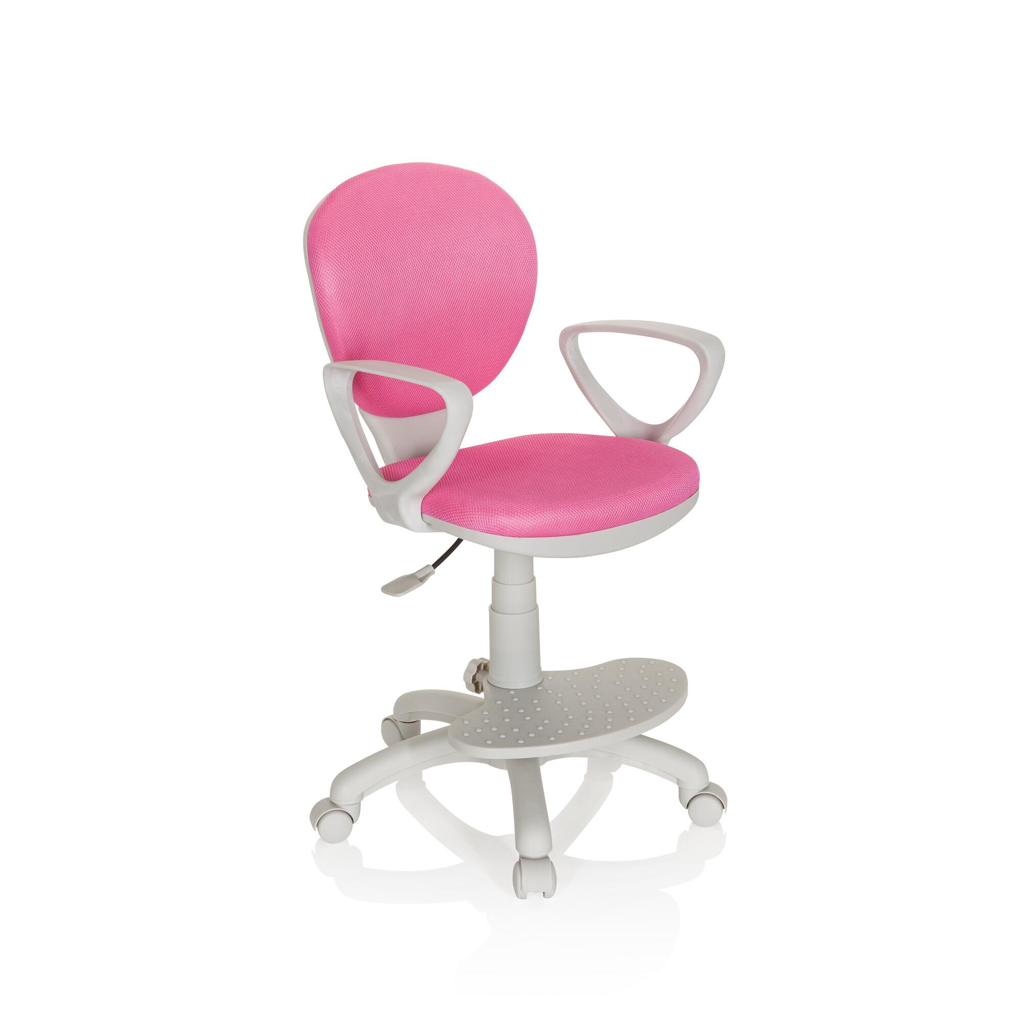 Jugenddrehstuhl Kid Colour Pink/Grau - Pink/Grau, Basics, Kunststoff (53/83-95/51cm) - MID.YOU
