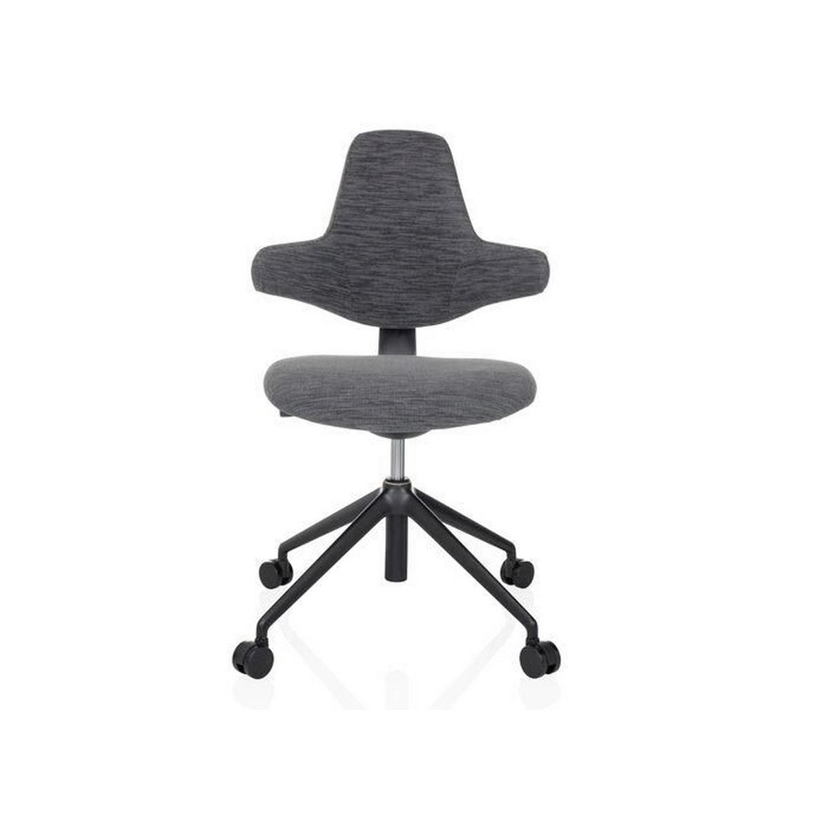 Drehstuhl Paliano Grau B: 58 Cm - Schwarz/Grau, MODERN, Kunststoff/Textil (58/87 - 97/57cm) - MID.YOU