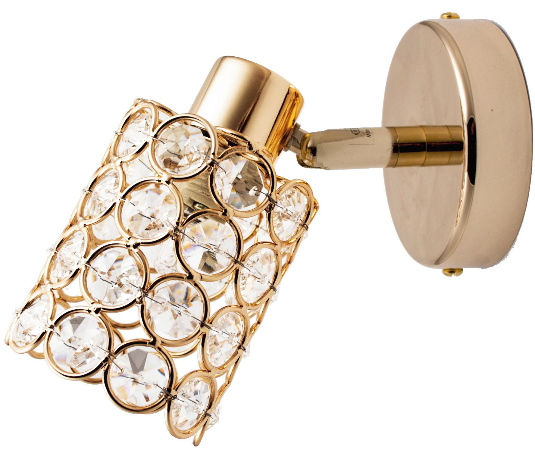 Strahler 91-70098 York - Transparent/Roségold, KONVENTIONELL, Glas/Metall (8/16/14cm)