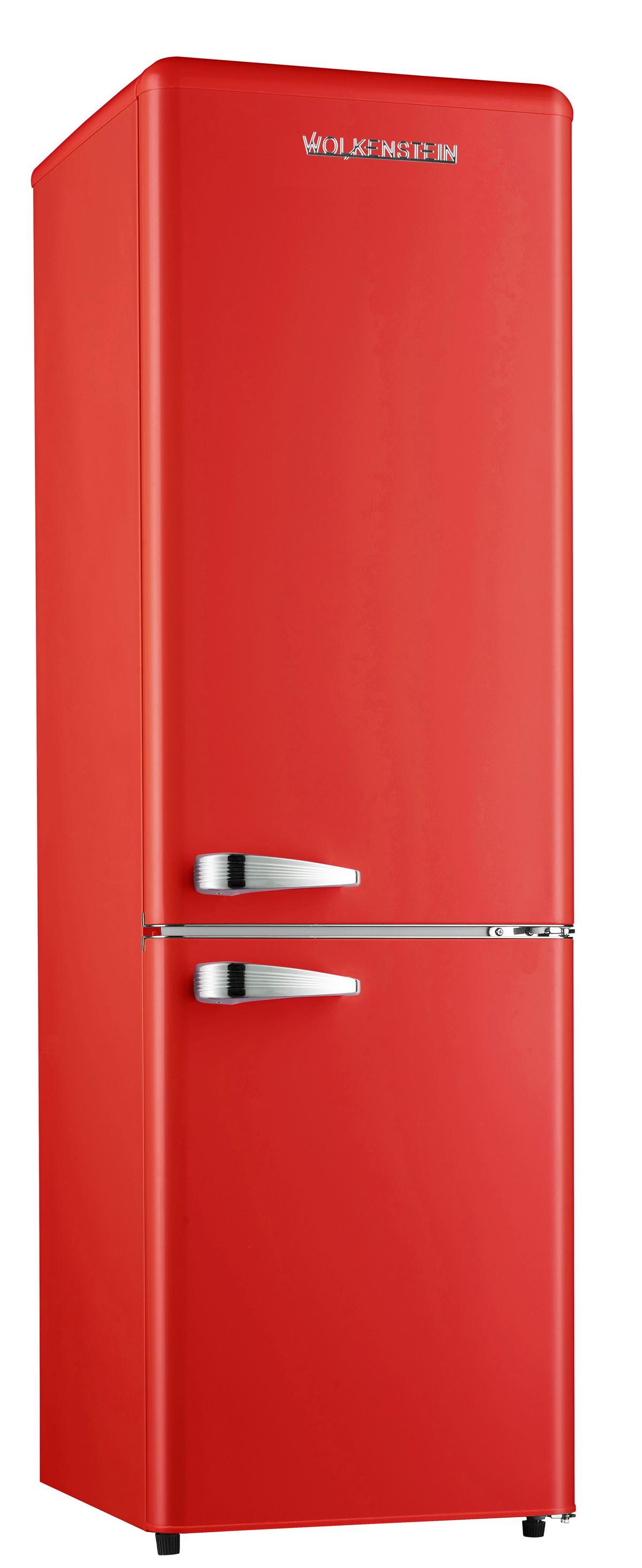 Kühl-gefrierkombination Kg250.4rt Fr 180+69 L Rot - Rot, Basics, Kunststoff/Metall (54,60/177,50/62,60cm) - Wolkenstein