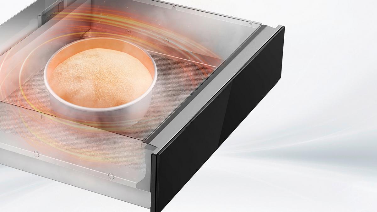Wärmeschublade MWmtcn14j-Bk - Schwarz, MODERN, Glas (59.5/14.1/54.1cm) - Midea