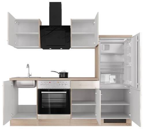 Küchenblock Nepal Sonoma Eiche/kaschmir B: 220cm - Kaschmir/Sonoma Eiche, MODERN, Holzwerkstoff (220cm) - FlexWell