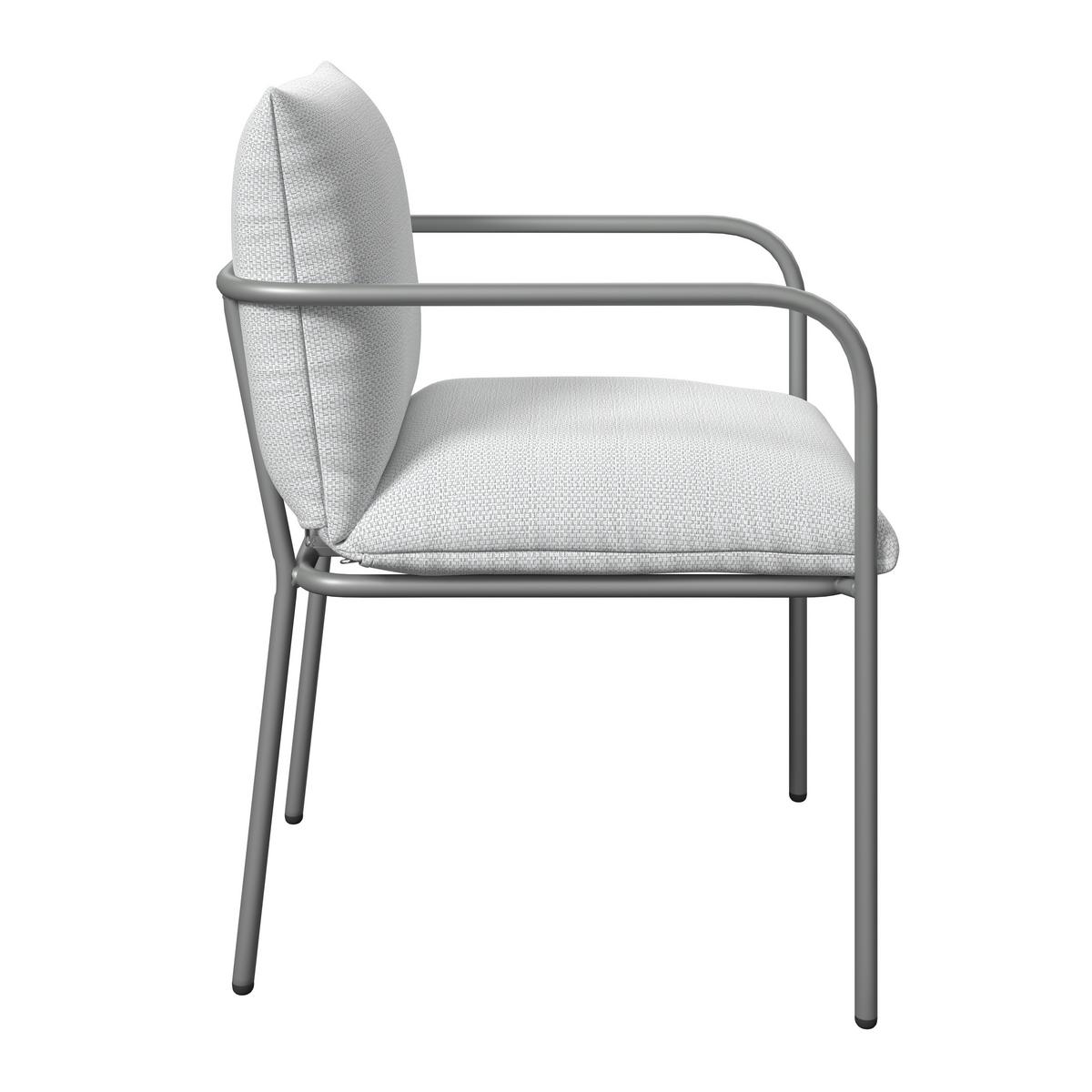 ZAHRADNÍ SESTAVA KANADA - krémová/světle šedá, Moderní, kov/textil