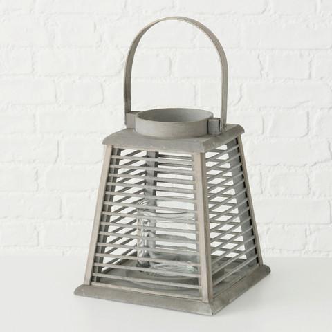 Windlicht Holz Braun Ø 21 cm - Braun, MODERN, Holz/Holzwerkstoff (21/28/25cm)