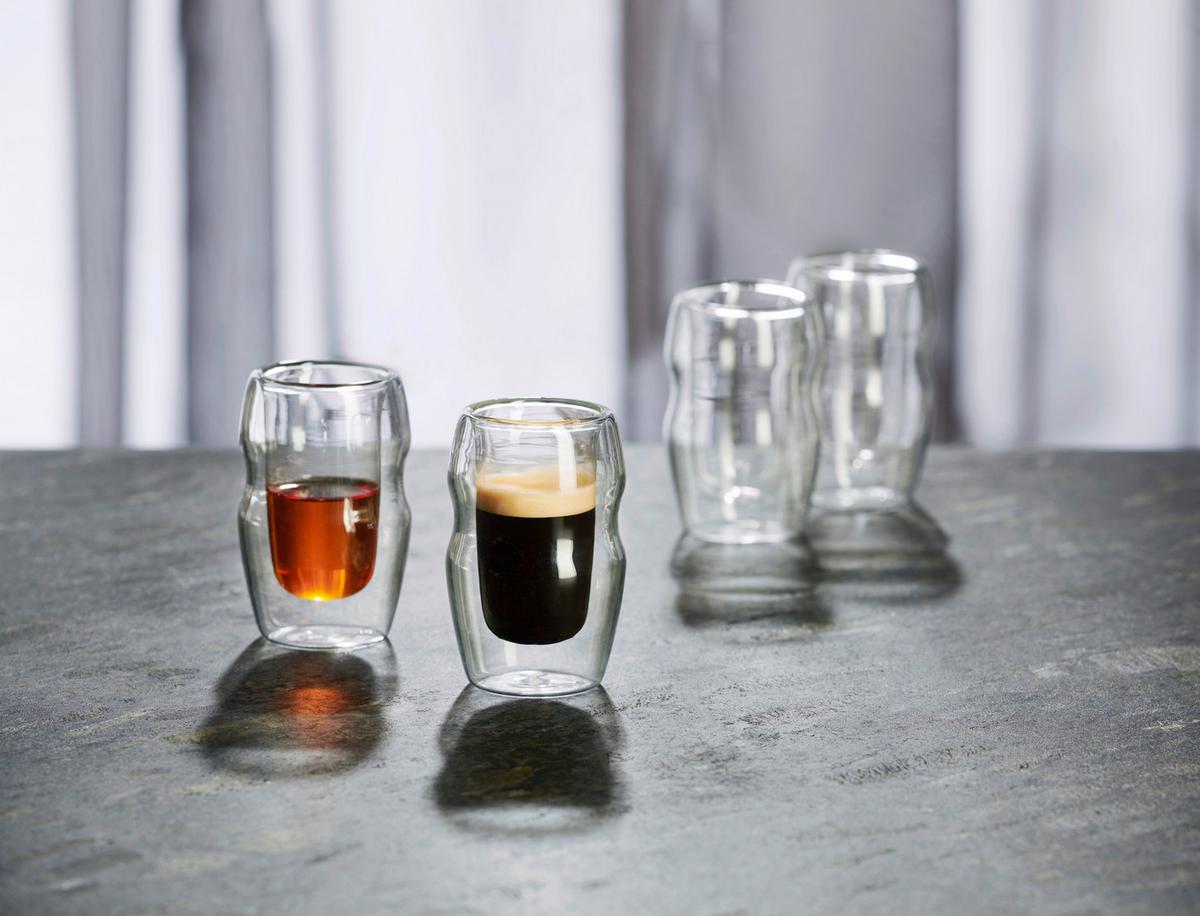 Sklenice na destiláty Fusion, 4dílná sada - čiré, Moderní, sklo - Premium Living