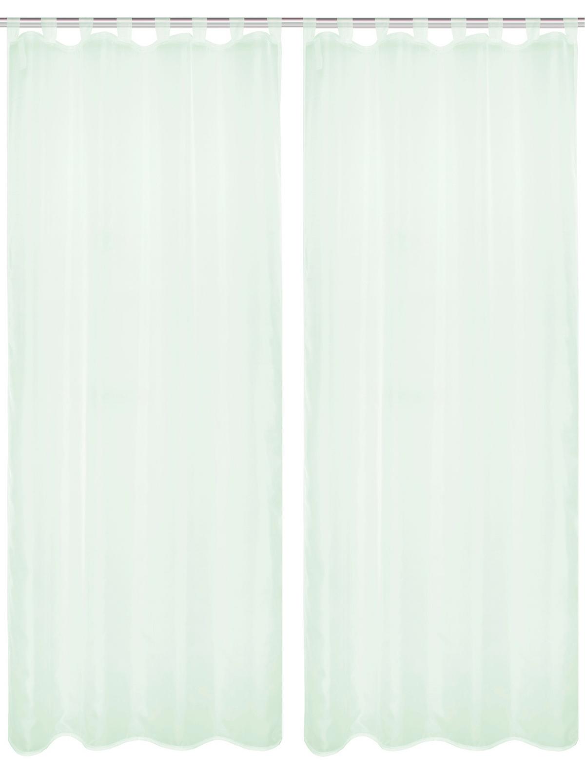 Schlaufenvorhang Nessi - Grün, Basics, Textil (135/245cm)