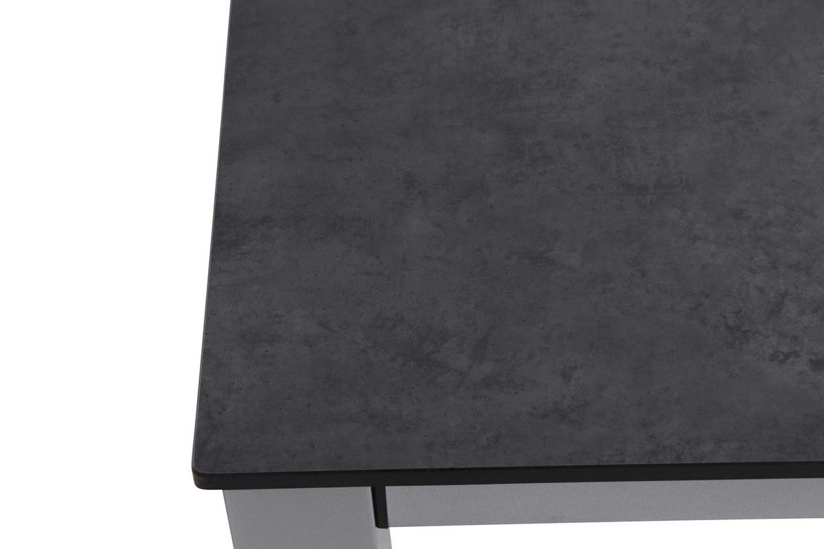 Gartentisch Metall/Kunststoff /Holzwerkstoff L 160 cm - Anthrazit/Silberfarben, KONVENTIONELL, Holzwerkstoff/Kunststoff (160/90/72cm) - Siena Garden