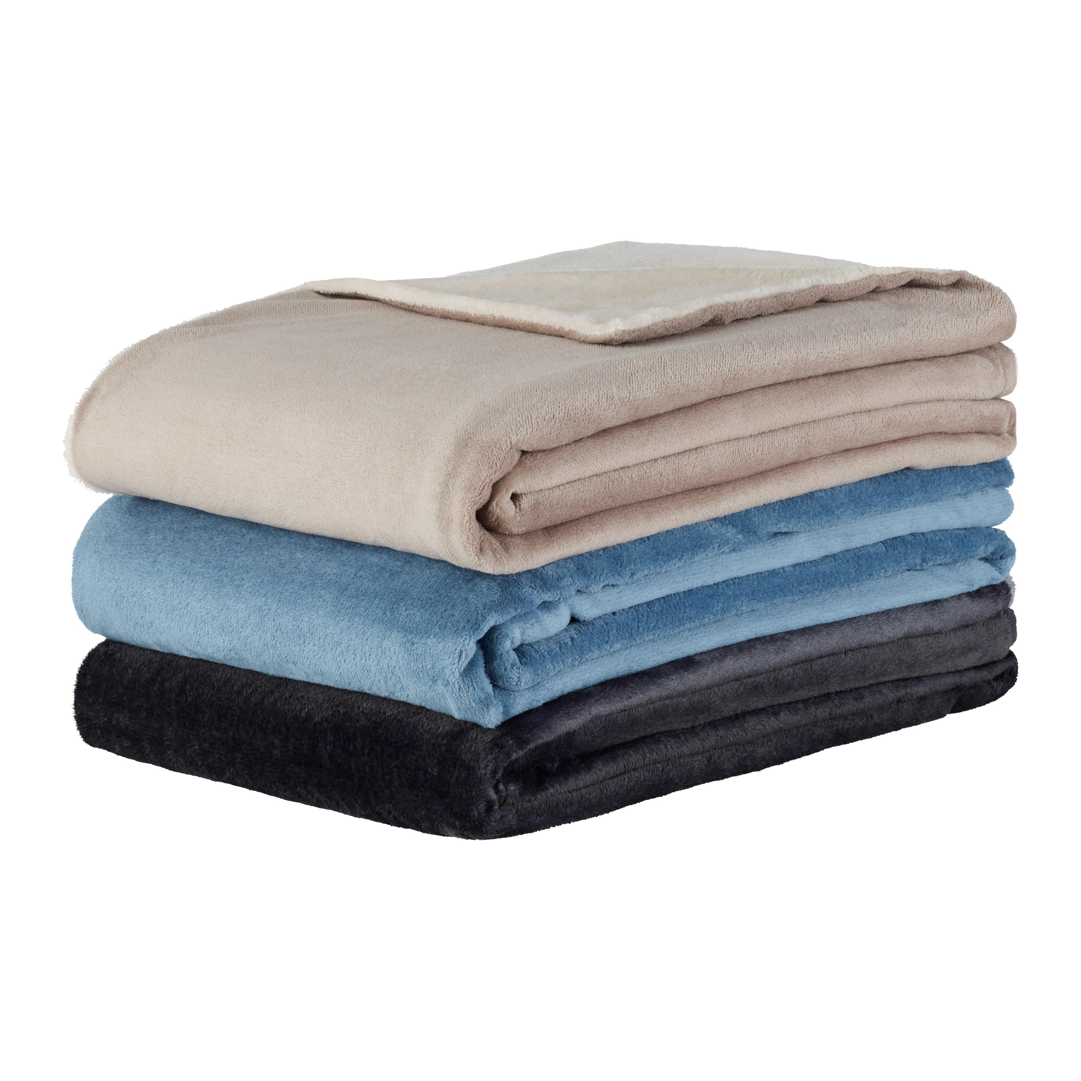 MĚKKÁ DEKA WENDY - bílá/béžová, Konvenční, textil (150/200cm) - Mömax