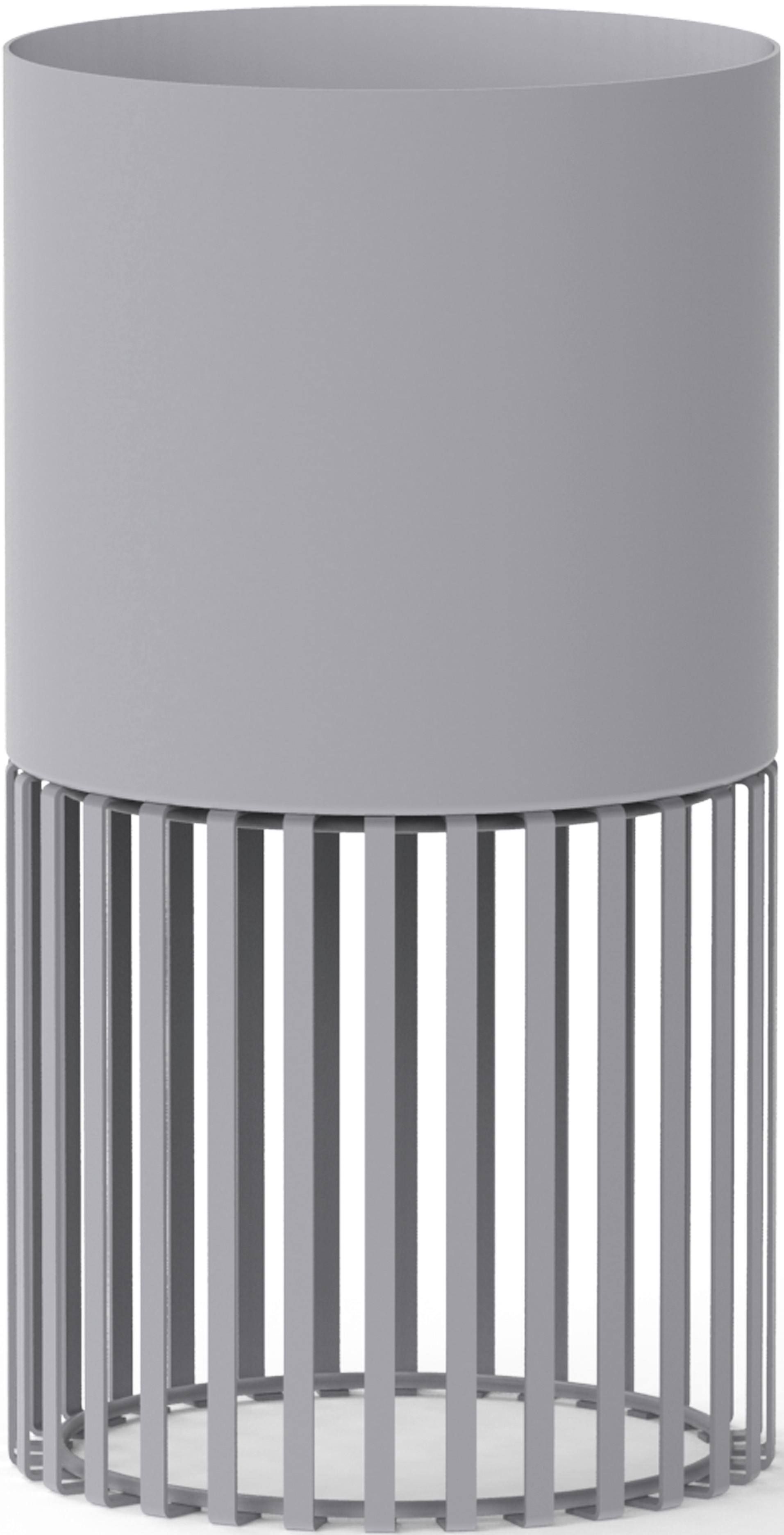 Květináč ELLA - světle šedá, kov (13/24cm) - Mömax