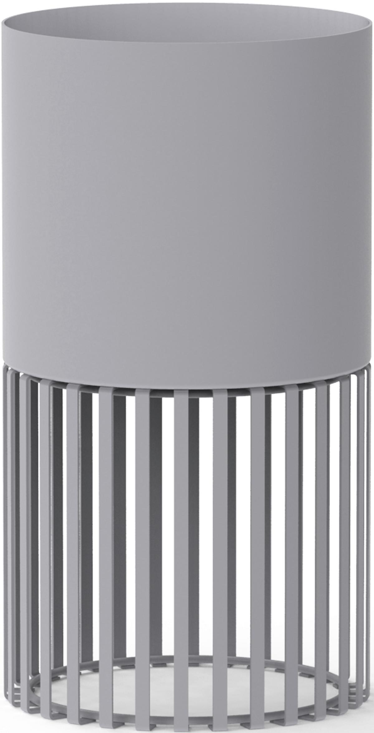 Květináč ELLA - světle šedá, kov (13/24cm) - Mömax