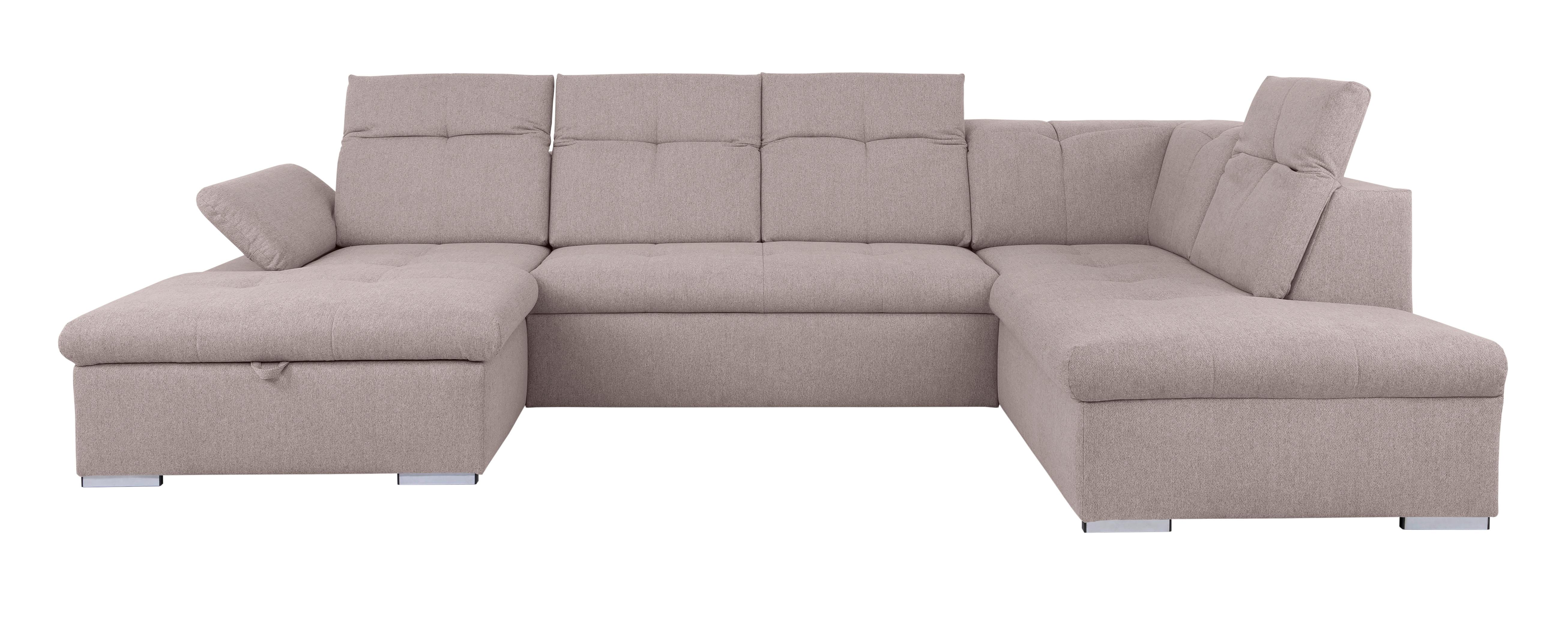 Wohnlandschaft Ramzes Taupe U: 173x328x215 cm - Taupe/Grau, Design, Textil (173/328/215cm) - MID.YOU