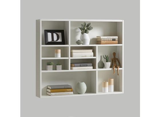 Nástěnný Regál Mika - bílá, Moderní, dřevěný materiál (90/78,5/16cm) Nástěnný Regál Mika - bílá, Moderní, dřevěný materiál (90/78,5/16cm)