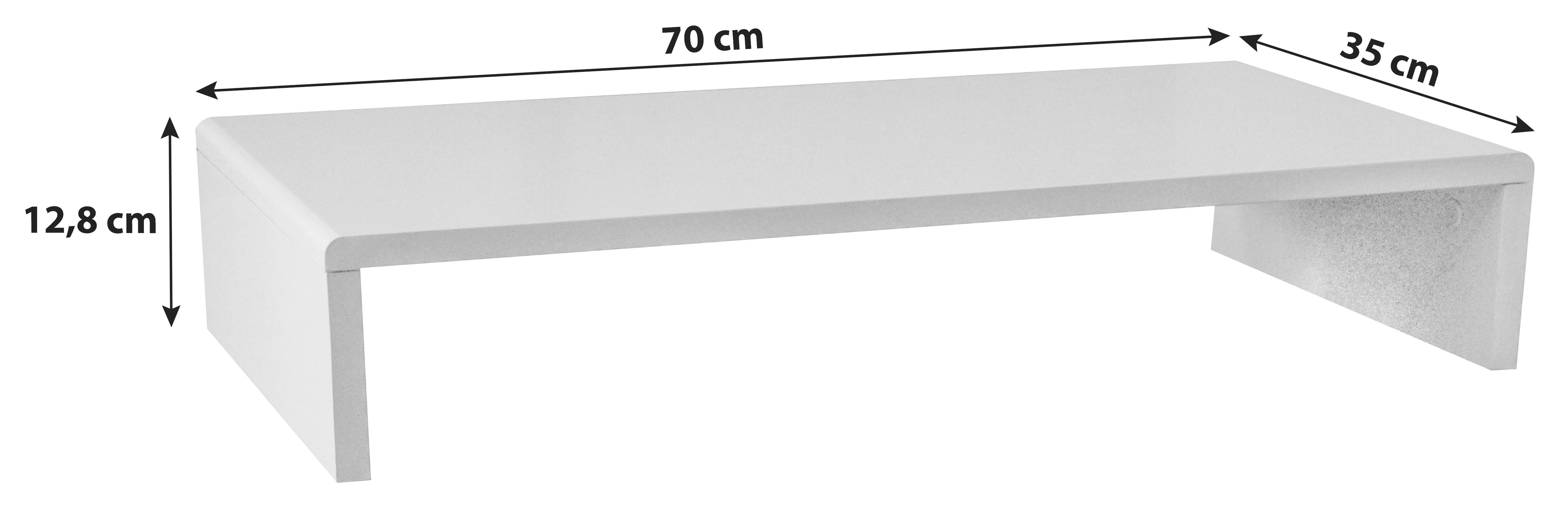 TV NÁSTAVEC AKTION - černá, Moderní, kompozitní dřevo (70/12,8/35cm)