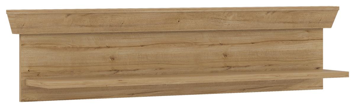 NÁSTENNÁ POLICA CANNES - farba duba, Romantik / Landhaus, kov/kompozitné drevo (143/33/23cm)