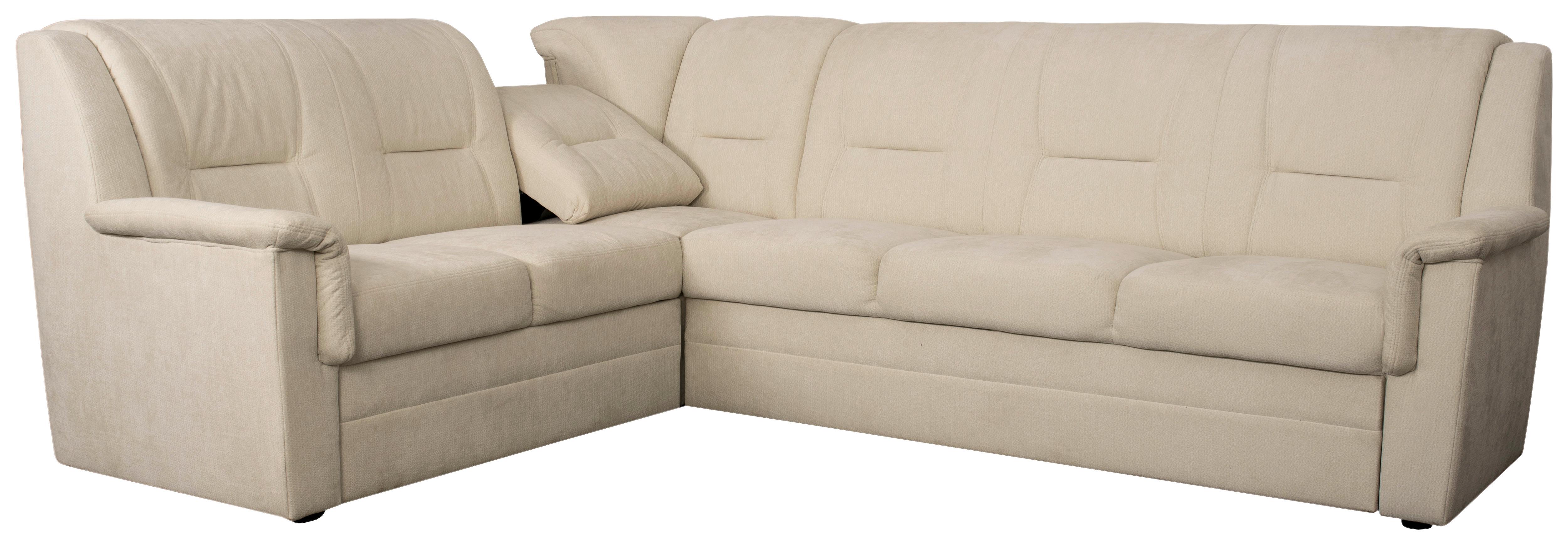 Eckschlafsofa Rafael Beige S: 279x224 cm - Beige/Schwarz, Trend, Textil (279/224cm)